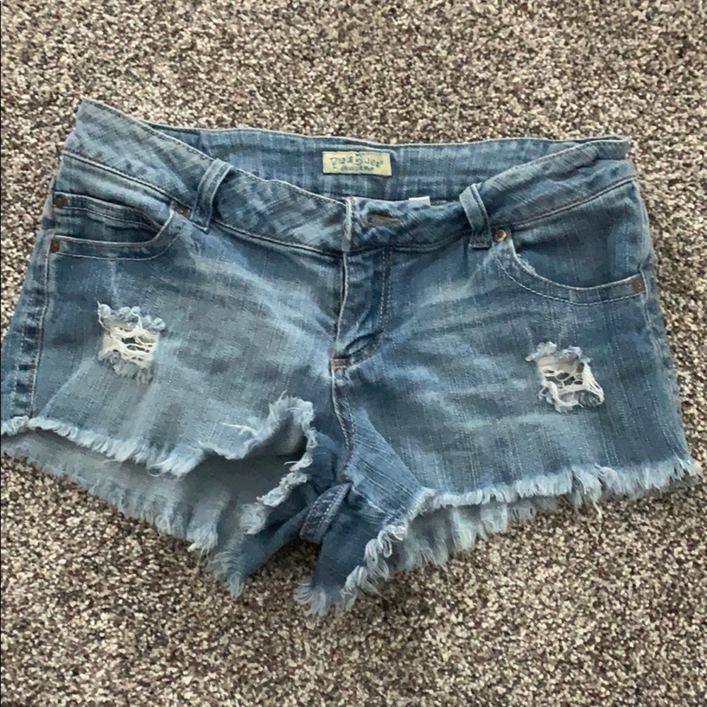 Denim shorts